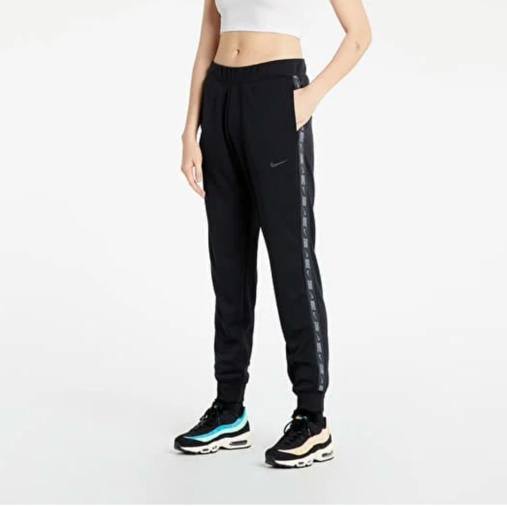 Nike Black Track Pants with Logo Tape
